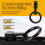 6 Pcs L Track Double Stud Fitting for Truck Bed Tie Down, 5000lbs Breaking Strength 6