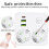 Wall Socket Power Strip Extender with 2 AC Outlets 2 USB  1 Type-C Charger Electrical  for Home EU Plug 5