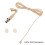 Microphone Lapel Clip Omnidirectional 4-Pin XLR for  Wireless Collar Style Skin Tone 2