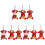 9Pièces Accessoires Peluche Buffle Décorations Suspendues 2