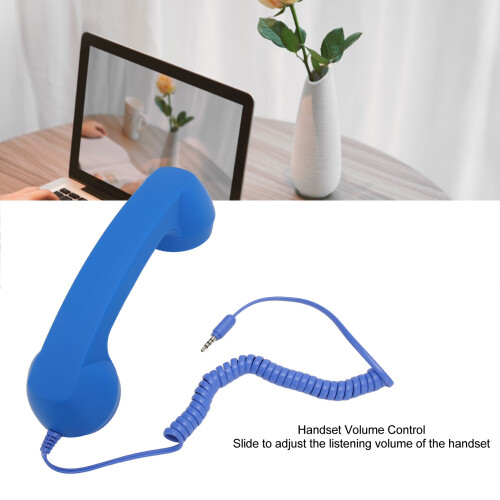 Cell Phone Handset 3.5mm Plug - Blue, Wired 2