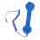Cell Phone Handset 3.5mm Plug - Blue, Wired 16