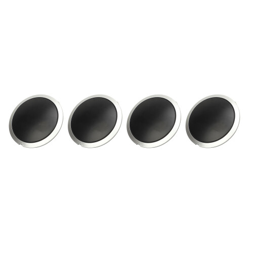 4pcs 68078419AC White Circle Red Letter Hub Cap