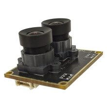 Module Caméra USB Double Objectif OV9281 1 MP Binoculaire Synchrone Monochrome Sans Distorsion, Obturateur Global 120 Ips, Champ de Vision 90
