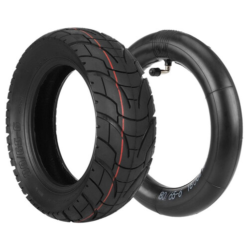 80/65-6 Ytterdäck och Innerslang för ZERO 10x Scooters Off Road Uppblåsbart Däck