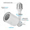 2-Pack Heavy Duty Light Socket Extender, 360 Adjustable E26/E27 Extension Adapter for High Power Bulbs,Outdoor/Indoor 4