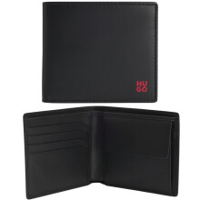Hugo Boss Mens Leather Wallet Tibby_N_4cc Bifold Credit Cardholder