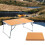 Portable Folding Table 60x40.5x27cm, 1.3kg, Silver 3