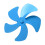 Blue 5-Blade Stove Fan Blade Replacement 13