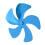 Blue 5-Blade Stove Fan Blade Replacement 15