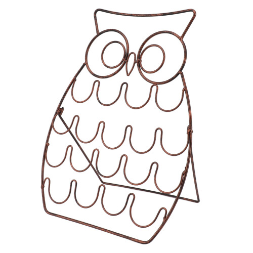 Coffee Pod Holder Owl Shaped Gold 36x28cm LargeCap