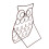 Coffee Pod Holder Owl Shaped Gold 36x28cm LargeCap 3