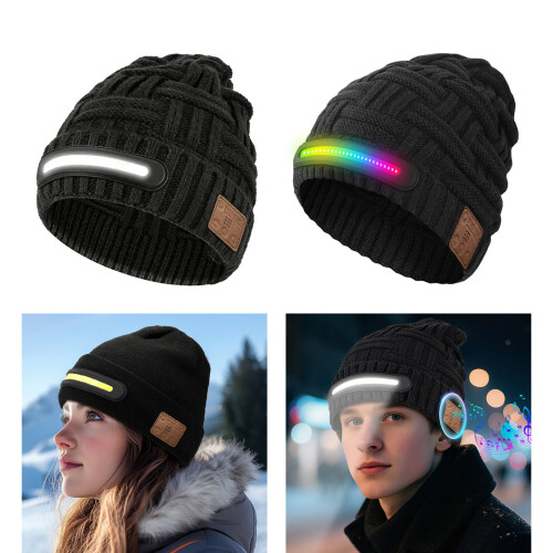 Connectable LED Light Music Cap with Easy-white color light 2