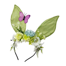 Premium Cosplay Rabbit Ears Headbands Butterfly-Light Green