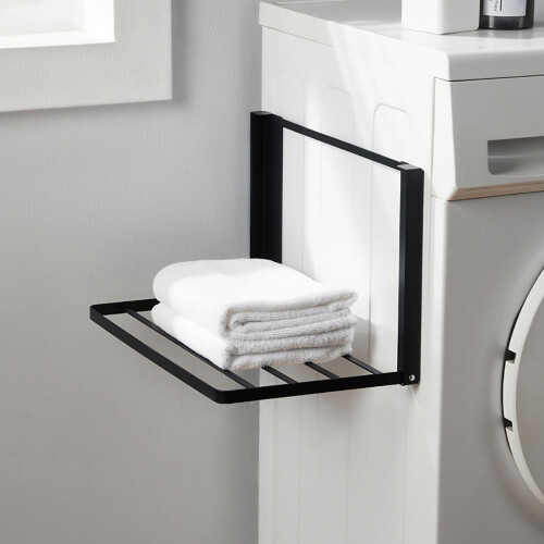Strong Foldable Towel Holder Strong Iron Construction-White 1