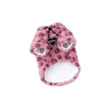 Fashion Leopards Print Fleece Cats Coat for Winter Pet-S.