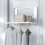 Strong Foldable Towel Holder Strong Iron Construction-White 6