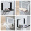 Strong Foldable Towel Holder Strong Iron Construction-White 7