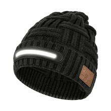 Connectable LED Light Music Cap with Easy-white color light