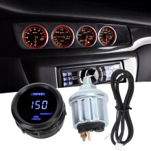 52mm Digital Oil Pressure Gauge 0-150 PSI Blue 12V