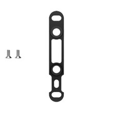 Front Rear Hydraulic Disc Brake Adapters Road-Black front brake