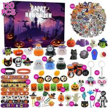 (J) 2025 24 Pcs Halloween Stress Relief Toys Cute Pumpkin Ghost Spider Press Toys Kids Halloween Party Gift Bag Filler Gifts Halloween Decorations