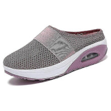 (40, Pink) Women'S  Air Cushion Walking Shoes  Orthopaedic Diabetic  Slip-On Sneakers yn0211