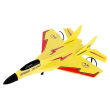 (yellow) RC Airplane, RC Plane Ready to Fly, Easy to Fly RC Airplane with LED Lights for Kids and Beginner