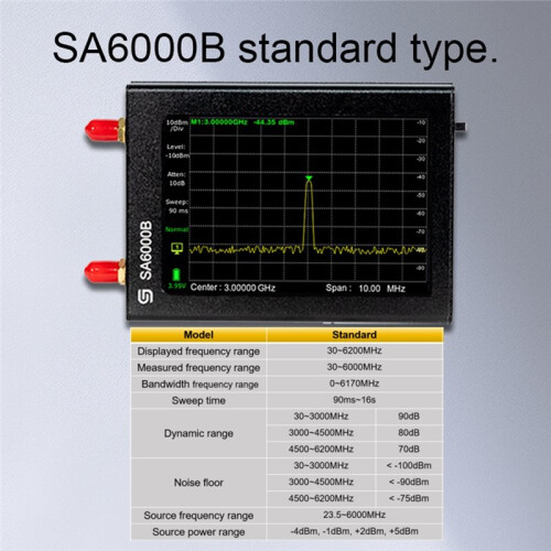 SA6000B Handheld Spectrum Analyzer Wireless Signal Detection (WiFi, , LoRa Analysis), Drone EMC Testing 2