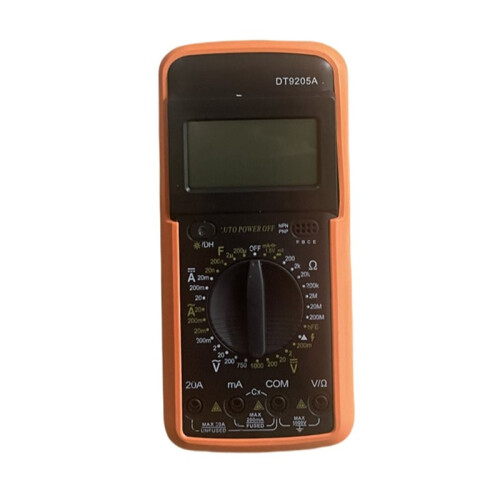 DT9205A Digital Multimeter AC  Voltmeter Ohm Volt Amp Tester Resistance Capacitance Diode HFE Tester, Multimeter