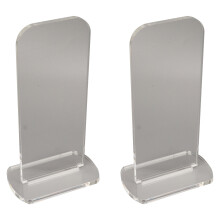 2Pcs Acrylic Boxing Glove Stand Vertical Display Holders Clear Durable Material
