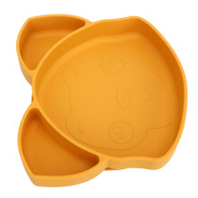 3-Comp Suction Plate 460ml 16.3x18.2x3.7cm Ginger