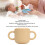 Baby-Snackschale 350 ml Silikon Beige 4