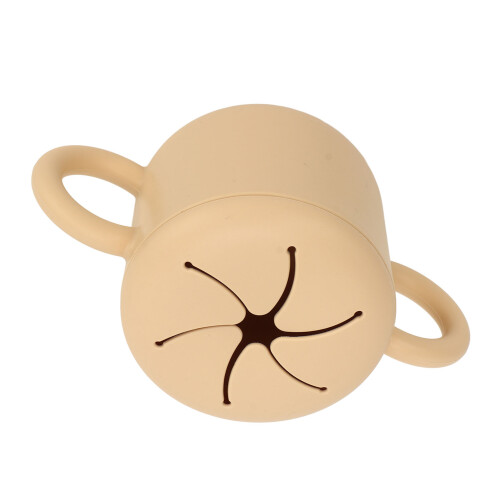 Snackbehälter Baby 350 ml Silikon Beige 1