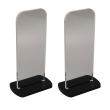 Boxing Glove Display Stand 2 Pack Acrylic Vertical Holder Black for Gloves