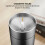 Car Ashtray L Stainless Steel Windproof Lid Silver 11