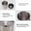 Car Ashtray L Stainless Steel Windproof Lid Silver 14