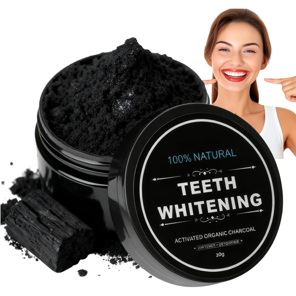 Gogerstar Teeth Whitening Charcoal Powder,Activated Charcoal Tooth Cleaning Powders,Whiten Toothpaste Alternative,Natural Charcoal Teeth Whitening Powder