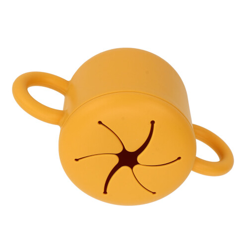 Silicone Snack Cup 350ml 15x8x7cm Ginger 2