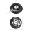 4 Pack Inline Skate Wheels Indoor/Outdoor Replacement Wheel with Bearings 70mm,Black 5