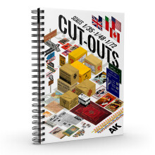 AK Interactive 130035 Cut-Outs Book - Model Diorama Accessories 1:35/1:48/1:72
