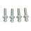 4Pcs 10mm Ball Studs 5/16-18 Threaded Silver 2
