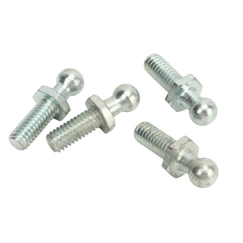 4Pcs 10mm Ball Studs, 5/16-18 Thread, 0.5in Metal 1