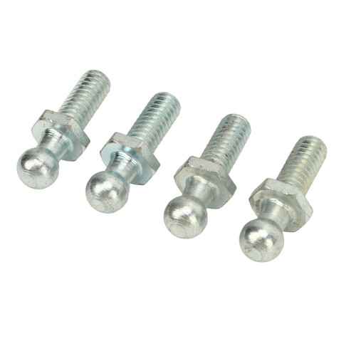 4Pcs 10mm Ball Studs, 5/16-18 Thread, 0.5in Metal 2
