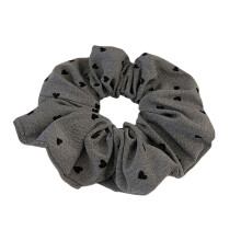 Dot Scrunchie Scrunchie as Hair Tie and Wristband-Gray dot