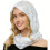 Women's Lightweight Polyester Sequined Scarf for Various-White 1