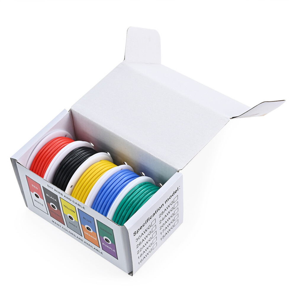 Tinned Copper Cable Silicone Wire 5 Colors Stranded- A 7754002889554