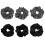 Strong Elastic Hair Scrunchie Bows and Dot Design-Black bow tie 2
