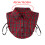 Checkered Pattern Detachable Collar Soft Polyester Fabric-B 4