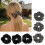 Practical Bows Dot Hair Tie High Elasticity Fabric-Gray love 7